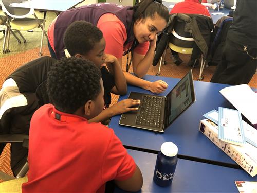 students receiving direction 